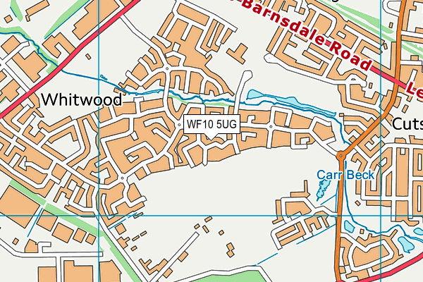 WF10 5UG map - OS VectorMap District (Ordnance Survey) WF10 5UG map - OS VectorMap District (Ordnance Survey)