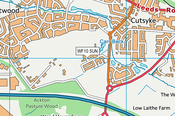 WF10 5UN map - OS VectorMap District (Ordnance Survey) WF10 5UN map - OS VectorMap District (Ordnance Survey)