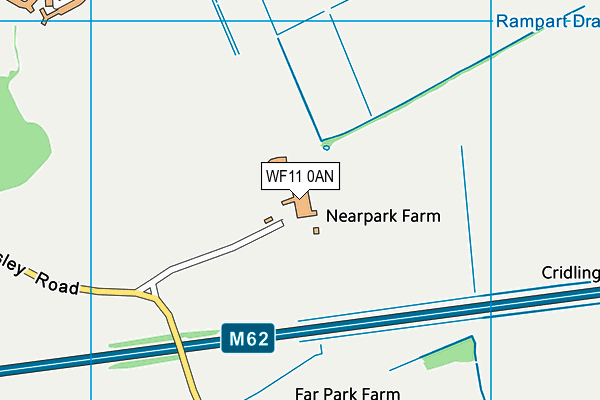 WF11 0AN map - OS VectorMap District (Ordnance Survey) WF11 0AN map - OS VectorMap District (Ordnance Survey)
