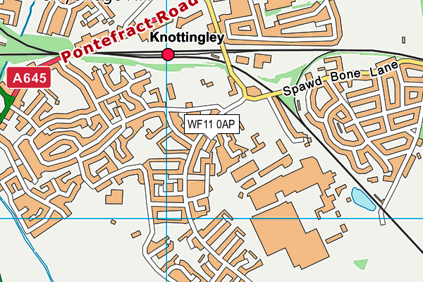 WF11 0AP map - OS VectorMap District (Ordnance Survey) WF11 0AP map - OS VectorMap District (Ordnance Survey)