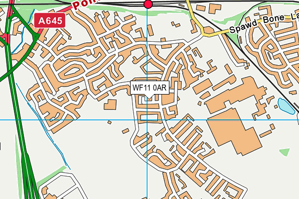 WF11 0AR map - OS VectorMap District (Ordnance Survey) WF11 0AR map - OS VectorMap District (Ordnance Survey)