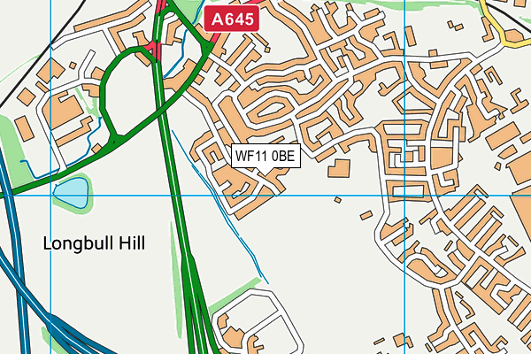 WF11 0BE map - OS VectorMap District (Ordnance Survey) WF11 0BE map - OS VectorMap District (Ordnance Survey)