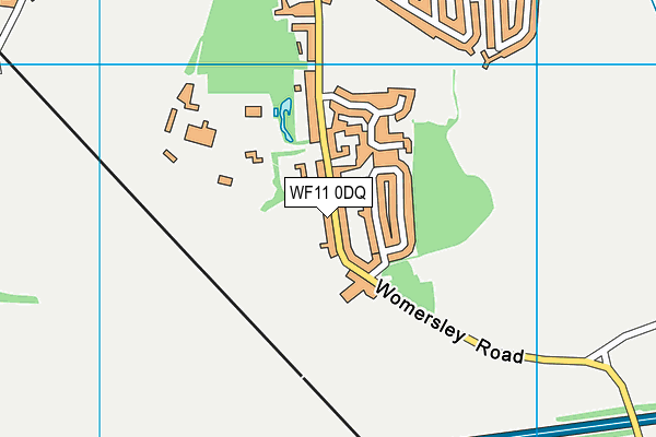 WF11 0DQ map - OS VectorMap District (Ordnance Survey) WF11 0DQ map - OS VectorMap District (Ordnance Survey)