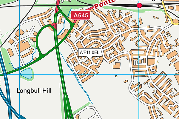WF11 0EL map - OS VectorMap District (Ordnance Survey) WF11 0EL map - OS VectorMap District (Ordnance Survey)