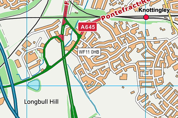 WF11 0HB map - OS VectorMap District (Ordnance Survey) WF11 0HB map - OS VectorMap District (Ordnance Survey)