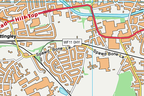 WF11 0HY map - OS VectorMap District (Ordnance Survey) WF11 0HY map - OS VectorMap District (Ordnance Survey)