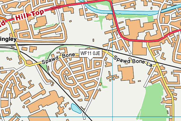 WF11 0JE map - OS VectorMap District (Ordnance Survey) WF11 0JE map - OS VectorMap District (Ordnance Survey)