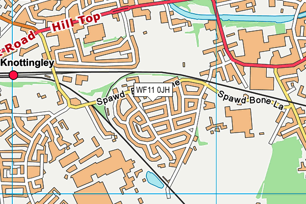 WF11 0JH map - OS VectorMap District (Ordnance Survey) WF11 0JH map - OS VectorMap District (Ordnance Survey)