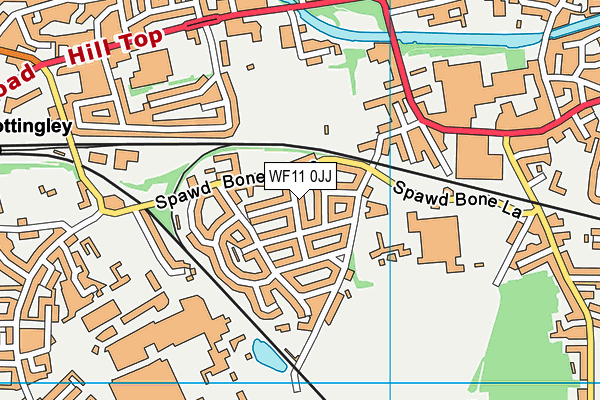 WF11 0JJ map - OS VectorMap District (Ordnance Survey) WF11 0JJ map - OS VectorMap District (Ordnance Survey)