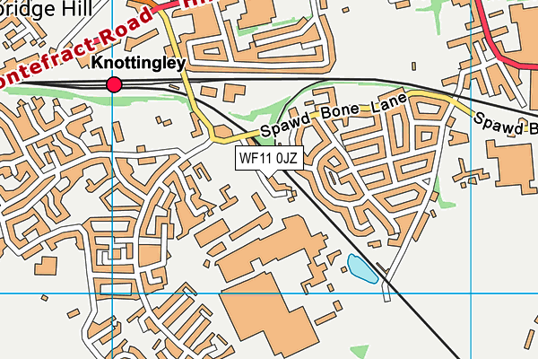 WF11 0JZ map - OS VectorMap District (Ordnance Survey) WF11 0JZ map - OS VectorMap District (Ordnance Survey)