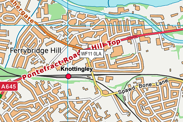 WF11 0LA map - OS VectorMap District (Ordnance Survey) WF11 0LA map - OS VectorMap District (Ordnance Survey)