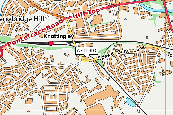 WF11 0LQ map - OS VectorMap District (Ordnance Survey) WF11 0LQ map - OS VectorMap District (Ordnance Survey)