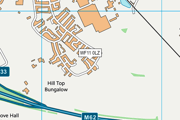 WF11 0LZ map - OS VectorMap District (Ordnance Survey) WF11 0LZ map - OS VectorMap District (Ordnance Survey)