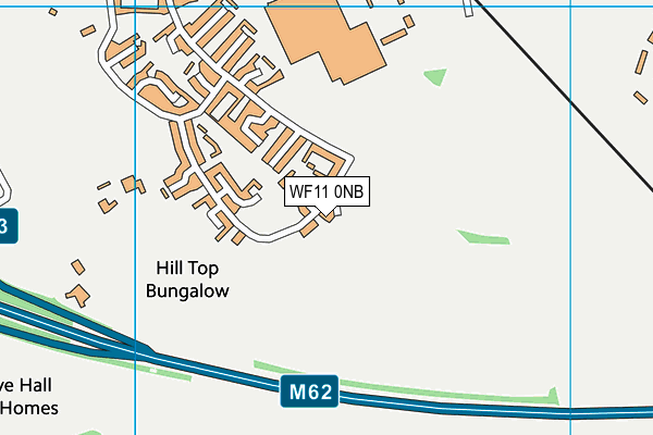 WF11 0NB map - OS VectorMap District (Ordnance Survey) WF11 0NB map - OS VectorMap District (Ordnance Survey)