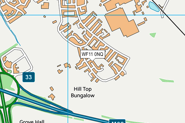 WF11 0NQ map - OS VectorMap District (Ordnance Survey) WF11 0NQ map - OS VectorMap District (Ordnance Survey)