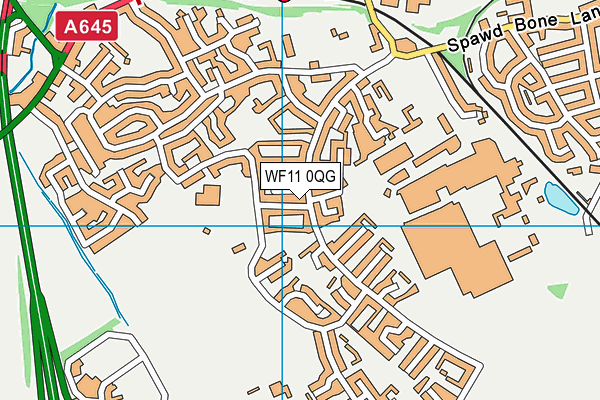 WF11 0QG map - OS VectorMap District (Ordnance Survey) WF11 0QG map - OS VectorMap District (Ordnance Survey)