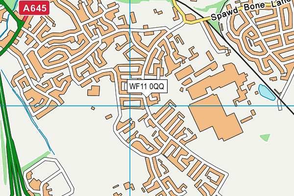 WF11 0QQ map - OS VectorMap District (Ordnance Survey) WF11 0QQ map - OS VectorMap District (Ordnance Survey)