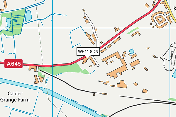 WF11 8DN map - OS VectorMap District (Ordnance Survey) WF11 8DN map - OS VectorMap District (Ordnance Survey)