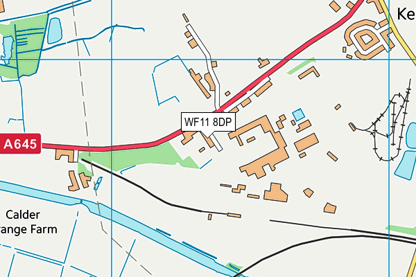 WF11 8DP map - OS VectorMap District (Ordnance Survey) WF11 8DP map - OS VectorMap District (Ordnance Survey)