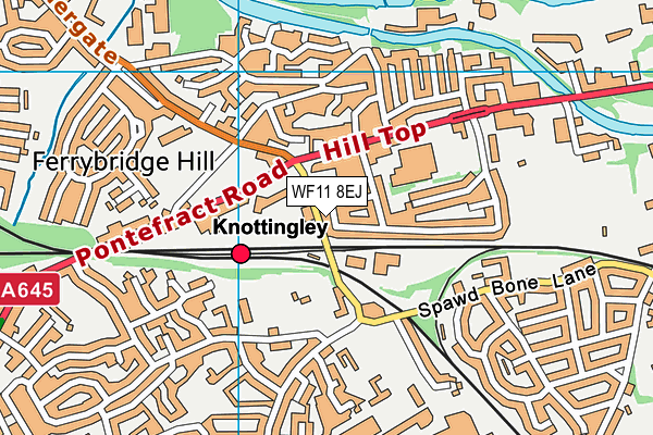 WF11 8EJ map - OS VectorMap District (Ordnance Survey) WF11 8EJ map - OS VectorMap District (Ordnance Survey)