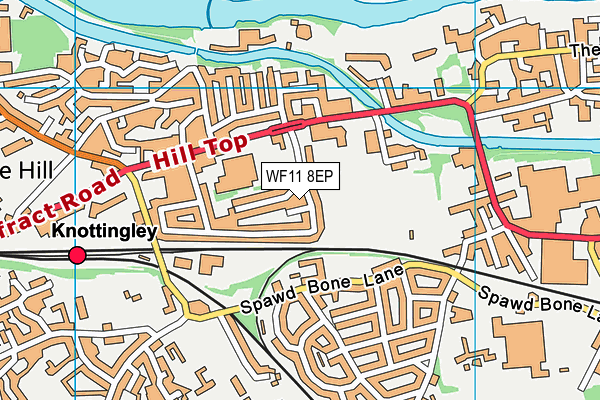 WF11 8EP map - OS VectorMap District (Ordnance Survey) WF11 8EP map - OS VectorMap District (Ordnance Survey)