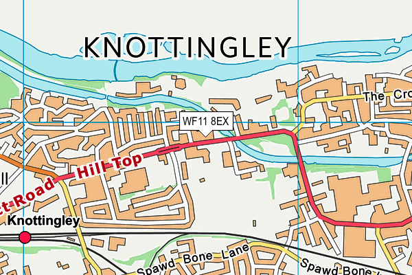 WF11 8EX map - OS VectorMap District (Ordnance Survey) WF11 8EX map - OS VectorMap District (Ordnance Survey)