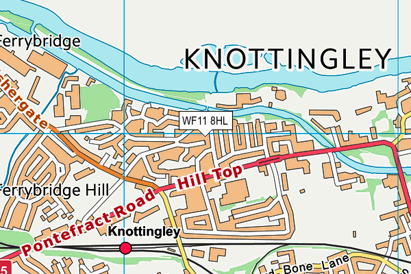 WF11 8HL map - OS VectorMap District (Ordnance Survey) WF11 8HL map - OS VectorMap District (Ordnance Survey)