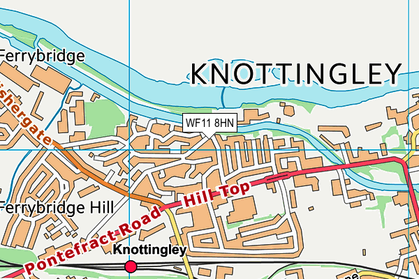 WF11 8HN map - OS VectorMap District (Ordnance Survey) WF11 8HN map - OS VectorMap District (Ordnance Survey)