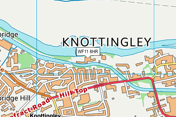 WF11 8HR map - OS VectorMap District (Ordnance Survey) WF11 8HR map - OS VectorMap District (Ordnance Survey)