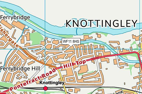 WF11 8HS map - OS VectorMap District (Ordnance Survey) WF11 8HS map - OS VectorMap District (Ordnance Survey)