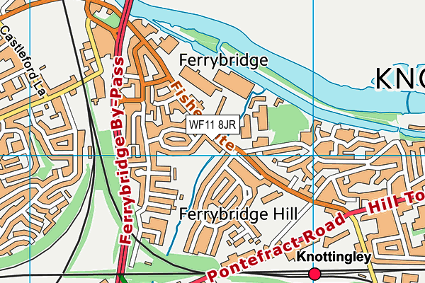 WF11 8JR map - OS VectorMap District (Ordnance Survey)