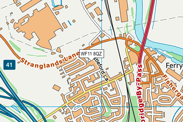 WF11 8QZ map - OS VectorMap District (Ordnance Survey) WF11 8QZ map - OS VectorMap District (Ordnance Survey)