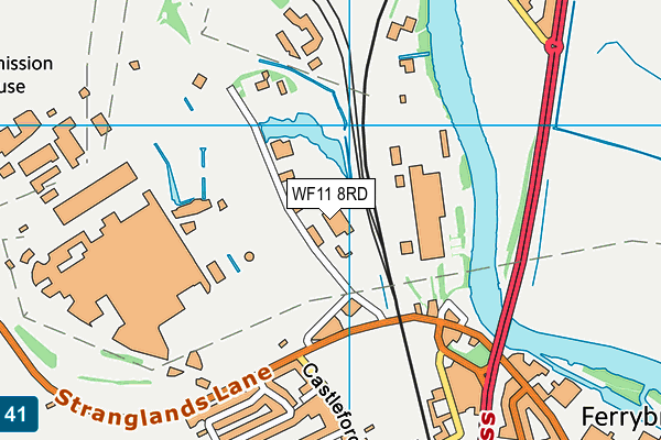 WF11 8RD map - OS VectorMap District (Ordnance Survey) WF11 8RD map - OS VectorMap District (Ordnance Survey)