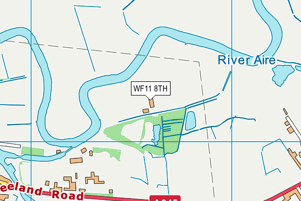 WF11 8TH map - OS VectorMap District (Ordnance Survey) WF11 8TH map - OS VectorMap District (Ordnance Survey)