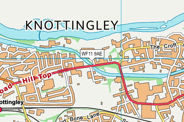 WF11 9AE map - OS VectorMap District (Ordnance Survey) WF11 9AE map - OS VectorMap District (Ordnance Survey)