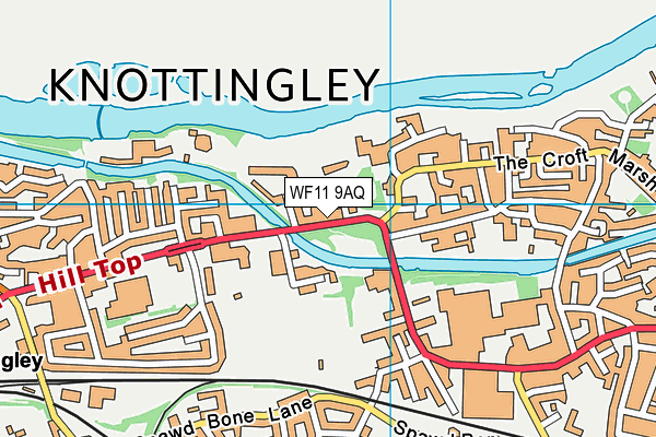 WF11 9AQ map - OS VectorMap District (Ordnance Survey) WF11 9AQ map - OS VectorMap District (Ordnance Survey)