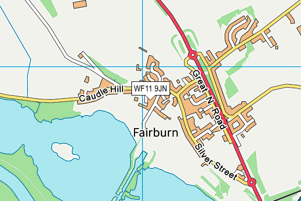 WF11 9JN map - OS VectorMap District (Ordnance Survey) WF11 9JN map - OS VectorMap District (Ordnance Survey)