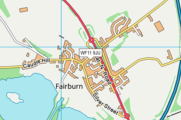WF11 9JU map - OS VectorMap District (Ordnance Survey) WF11 9JU map - OS VectorMap District (Ordnance Survey)