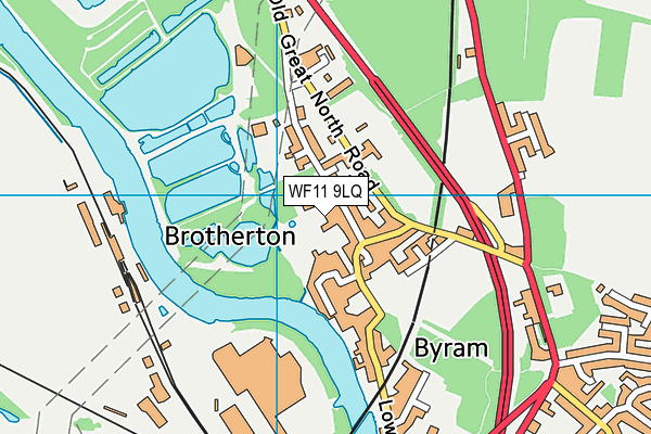 WF11 9LQ map - OS VectorMap District (Ordnance Survey)