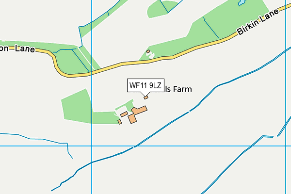 WF11 9LZ map - OS VectorMap District (Ordnance Survey) WF11 9LZ map - OS VectorMap District (Ordnance Survey)