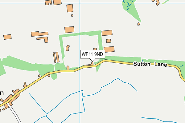 WF11 9ND map - OS VectorMap District (Ordnance Survey) WF11 9ND map - OS VectorMap District (Ordnance Survey)