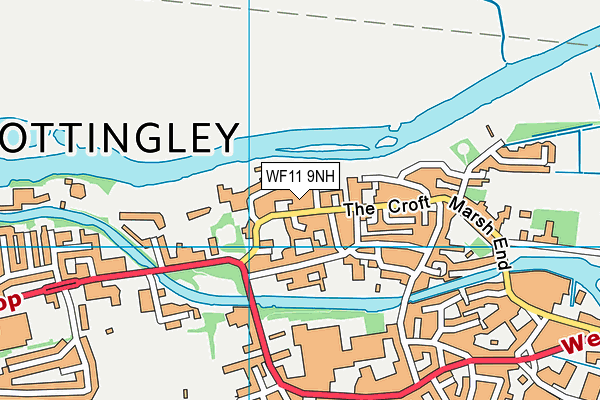 WF11 9NH map - OS VectorMap District (Ordnance Survey) WF11 9NH map - OS VectorMap District (Ordnance Survey)