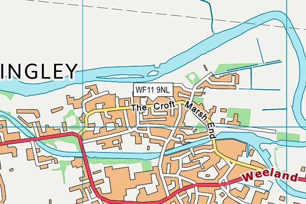 WF11 9NL map - OS VectorMap District (Ordnance Survey) WF11 9NL map - OS VectorMap District (Ordnance Survey)