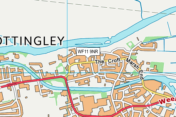 WF11 9NR map - OS VectorMap District (Ordnance Survey) WF11 9NR map - OS VectorMap District (Ordnance Survey)