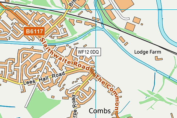 WF12 0DQ map - OS VectorMap District (Ordnance Survey) WF12 0DQ map - OS VectorMap District (Ordnance Survey)