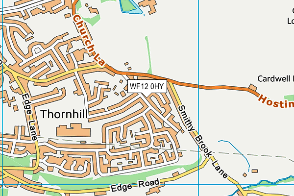 WF12 0HY map - OS VectorMap District (Ordnance Survey) WF12 0HY map - OS VectorMap District (Ordnance Survey)
