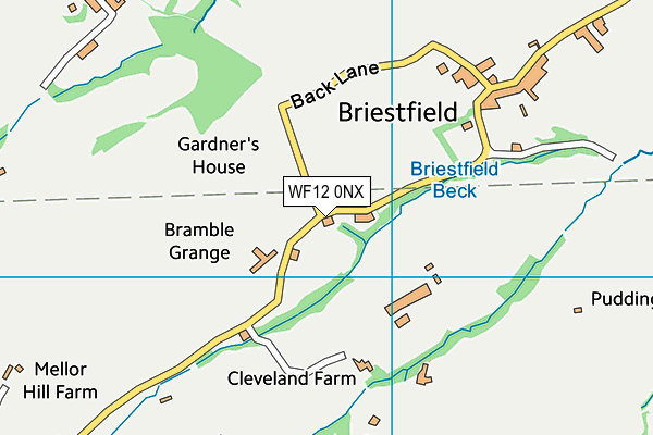 WF12 0NX map - OS VectorMap District (Ordnance Survey) WF12 0NX map - OS VectorMap District (Ordnance Survey)