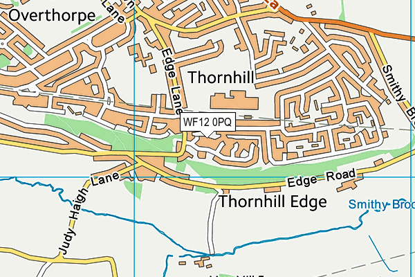 WF12 0PQ map - OS VectorMap District (Ordnance Survey) WF12 0PQ map - OS VectorMap District (Ordnance Survey)