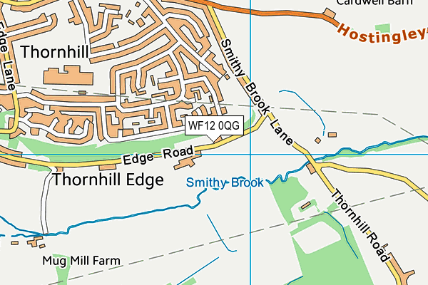 WF12 0QG map - OS VectorMap District (Ordnance Survey) WF12 0QG map - OS VectorMap District (Ordnance Survey)