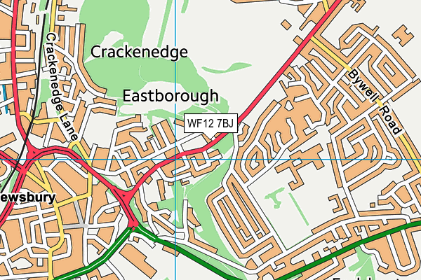 WF12 7BJ map - OS VectorMap District (Ordnance Survey) WF12 7BJ map - OS VectorMap District (Ordnance Survey)